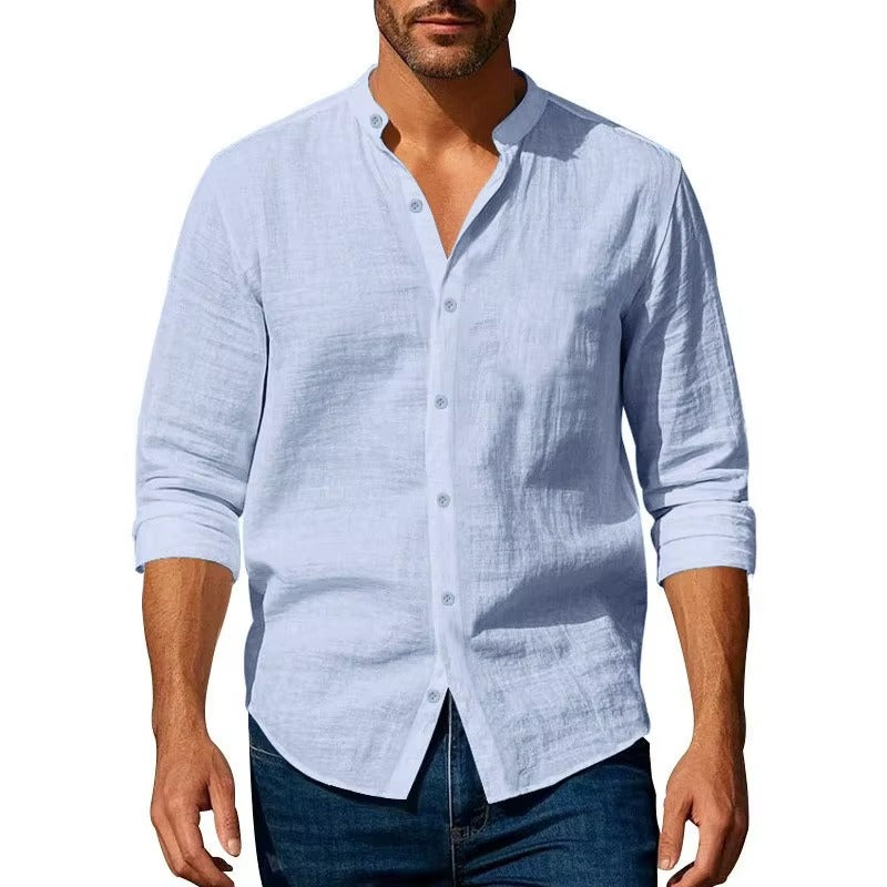 Camicia da uomo in cotone e lino Primavera - Estate 2026